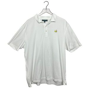 Masters Collection White Pima Cotton Polo Shirt Augusta National Golf Mens XL